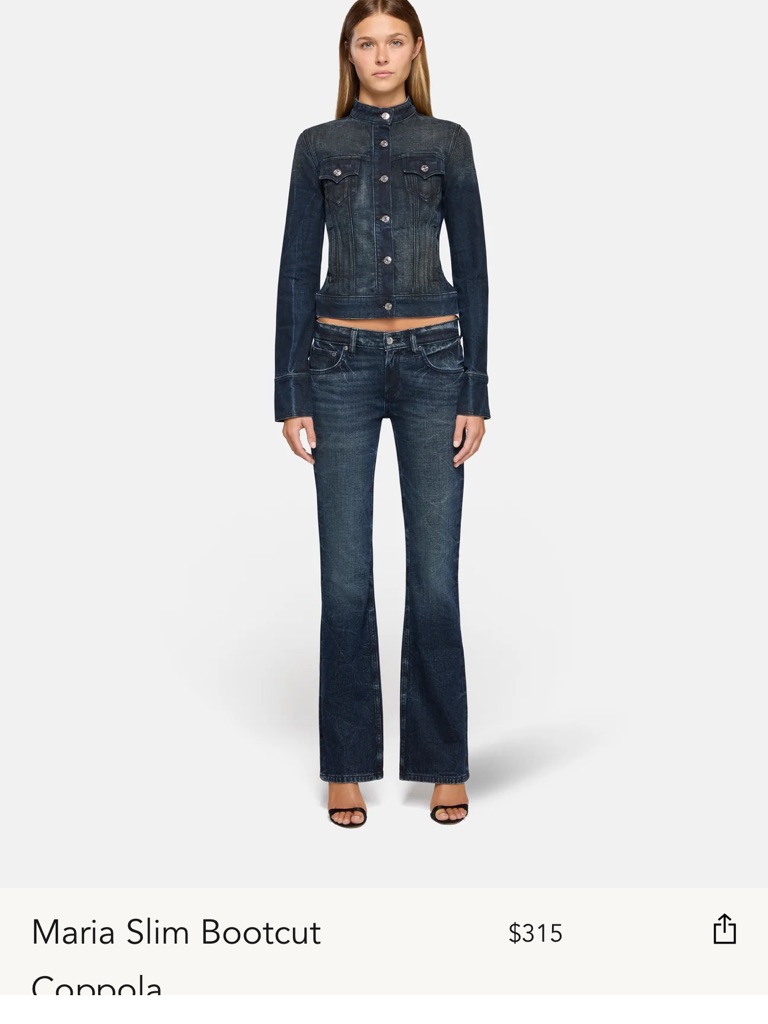 Maria Slim Bootcut Jeans - Dark Blue Never Worn.